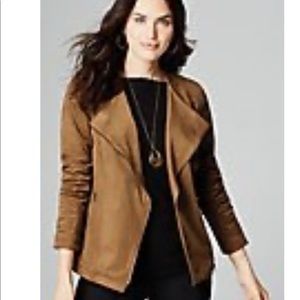 J.Jill Faux Suede Moto Jacket